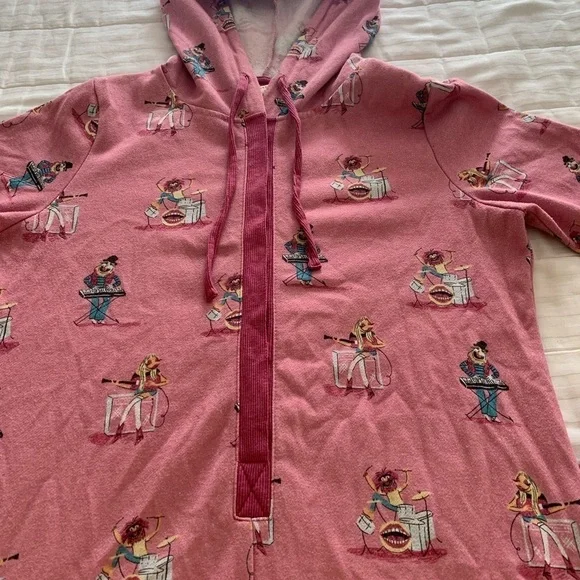 Disney Slumber Collection Munki Munki Onesie Pajama Suite Jumpsuit Pink Medium - Picture 4 of 14